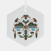 Heilige Symbole Ornament Aus Glas (Rückseite)
