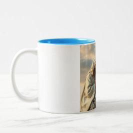Heilige Tasse, Jesus, Maria und Joseph Zweifarbige Tasse