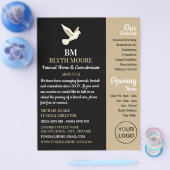 Heilige Taube, Beerdigung Zuhause, Direktoren Flyer (Einzeln)