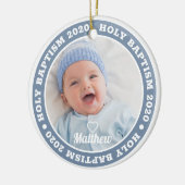 Heilige Taufe Einfache moderne, maßgeschneiderte F Keramik Ornament (Links)