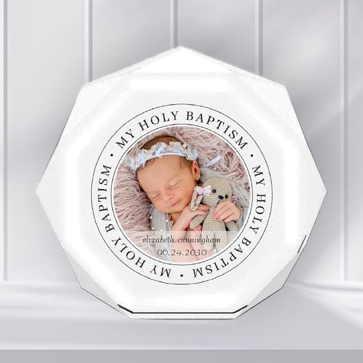 Heilige Taufe Einfache Rahmen Modernes Foto