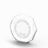 Heilige Taufe Einfache Rahmen Modernes Foto (Rechts)