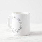 Heilige Taufe Einfache Rahmen Modernes Foto Kaffeetasse (Vorderseite Links)