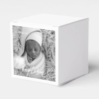 Heilige Taufe Elegantes Foto Modernes Chic Heart B