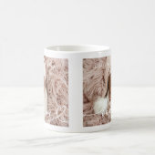 Heilige Taufe Elegantes Foto Modernes Chic Heart B Kaffeetasse (Mittel)