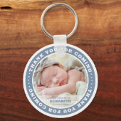 Heilige Taufe Moderne, einfaches Foto Gunst Schlüsselanhänger (Vorderseite)
