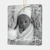 Heilige Taufe Moderne Elegantes Foto Herzlich Will Keramikornament (Links)