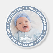 Heilige Taufe Modernes Foto Magnet (Vorne)