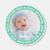 Heilige Taufe Modernes Foto Magnet (Vorne)