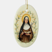 Heilige Teresa von Avila katholische Hingabe Keramik Ornament (Rechts)