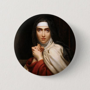 Heilige Teresa von Avila Reformatorin und Lehrerin Button
