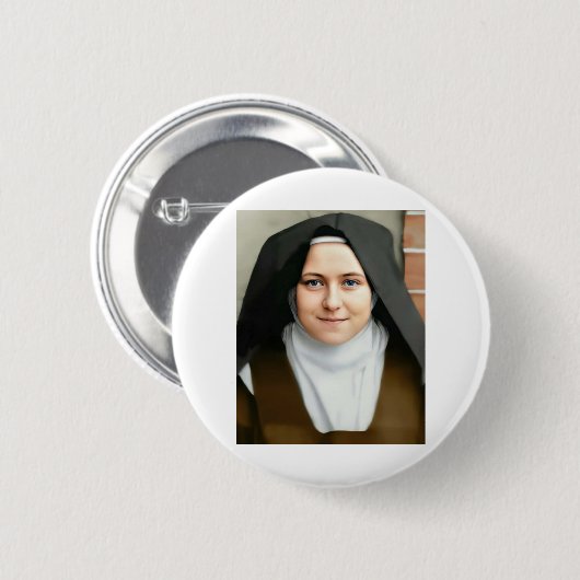 Heilige Therese Button (Vorne & Hinten)