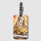 Heilige Thérèse des Kindes Jesus Gepäckanhänger (Vorderseite Vertikal)