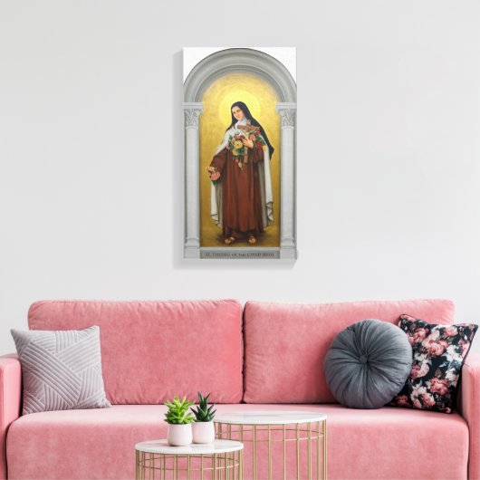 Heilige Therese des Kindes Jesus katholische Karme Leinwanddruck (Insitu (Wohnzimmer))