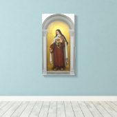 Heilige Therese des Kindes Jesus katholische Karme Leinwanddruck (Insitu (Holzboden))