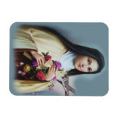 Heilige Therese des Kindes Jesus Kleine Blume Magnet (Horizontal)