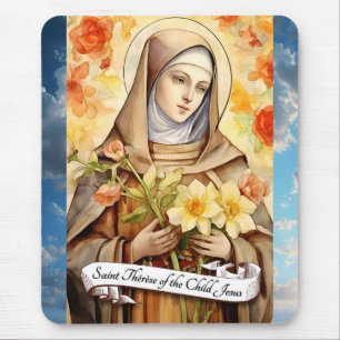 Heilige Thérèse des Kindes Jesus Mousepad