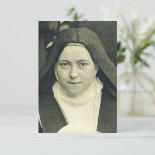 Heilige Therese des Kindes Jesus und das heilige G Dankeskarte (Stehend Vorderseite)
