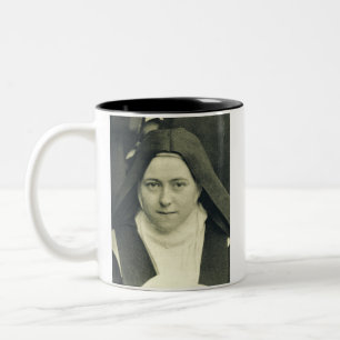Heilige Therese des Kindes Jesus und das heilige G Zweifarbige Tasse