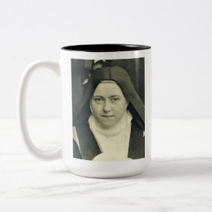 Heilige Therese des Kindes Jesus und das heilige G Zweifarbige Tasse