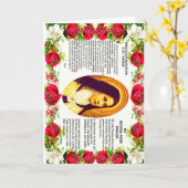 Heilige Therese Die kleine Blume Jesu Karte (Gelbe Blume)