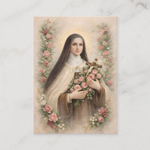 Heilige Therese Jesus Christus Gekreuzigt Novene G Visitenkarte