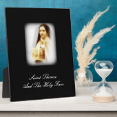 Heilige Therese und das heilige Gesicht Fotoplatte (Seite)