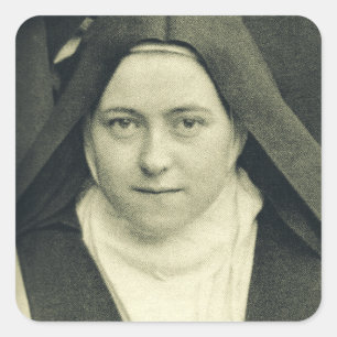 Heilige Therese vom Kinde Jesu und vom Heiligen An Quadratischer Aufkleber