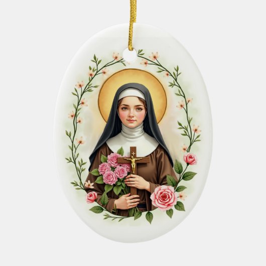 Heilige Therese von Lisieux Katholische Ornament (Vorne)
