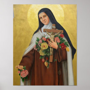 Heilige Therese von Lisieux Kleine Blume Jesu Poster
