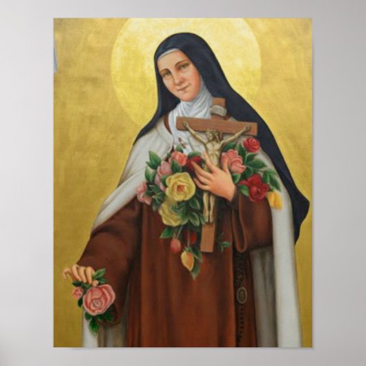 Heilige Therese von Lisieux Kleine Blume Jesu Poster (Vorne)