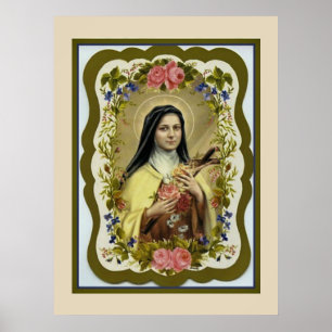 Heilige Therese von Lisieux Kleine Blume Jesu Poster