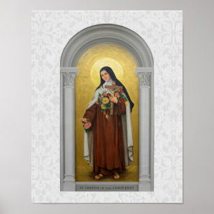 Heilige Therese von Lisieux Kleine Blume Jesu Poster