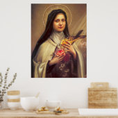 Heilige Therese von Lisieux Kleine Blume Jesu Rose Poster (Küche)