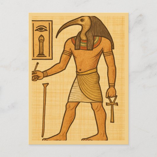 Heilige Thoth Göttliche Weisheit Gottes Postkarte (Vorderseite)