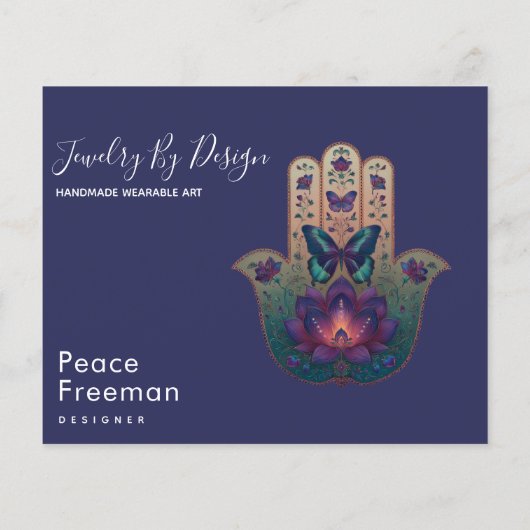 Heilige Transformation | Hamsa-Hand-Design Flyer (Hinten)