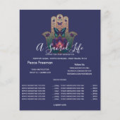 Heilige Transformation | Hamsa-Hand-Design Flyer (Vorne)