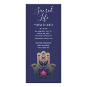 Heilige Transformation | Hamsa-Hand-Design Werbekarte (Hinten)