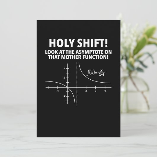 Heilige Umschalt auf Asymptote auf dieser Mutter Save The Date (Stehend Vorderseite)