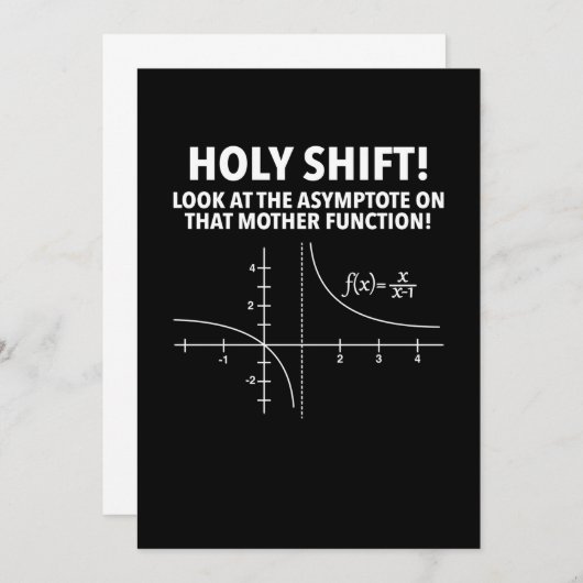 Heilige Umschalt auf Asymptote auf dieser Mutter Save The Date (Vorne/Hinten)