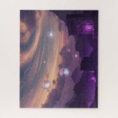 Heilige unbekannte mysteriöse Blasen schweben über Puzzle (Vertikal)