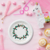 Heilige und Berries Weihnachtsfeier Pappteller (Party)