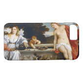 Heilige und profane Liebe, Tiziano Vecelli, 1515 Case-Mate iPhone Hülle (Rückseite (Horizontal))