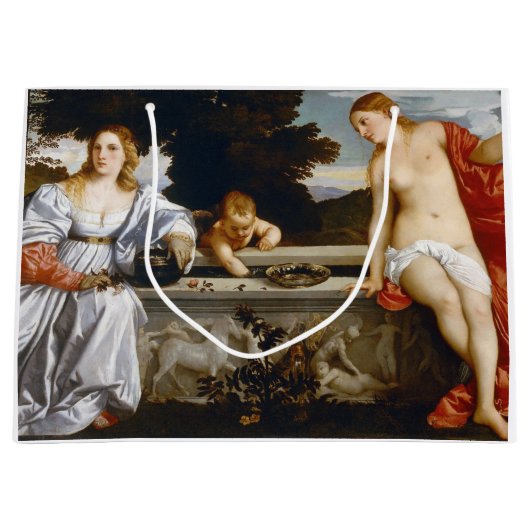 Heilige und profane Liebe, Tiziano Vecelli, 1515 Große Geschenktüte (Vorderseite)