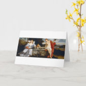 Heilige und profane Liebe, Tiziano Vecelli, 1515 Karte (Gelbe Blume)