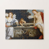 Heilige und profane Liebe, Tiziano Vecelli, 1515 Puzzle (Horizontal)