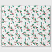 Heilige und rote Beeren Geschenkpapier (Flach)