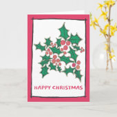 Heilige und rote Beeren, originelle Kunst, Ihre Wo Karte (Gelbe Blume)