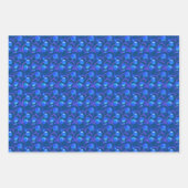 Heilige und Weihnachtsschmuck | Rosa Blau grau Geschenkpapier Set (Vorderseite 2)