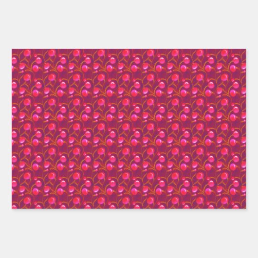 Heilige und Weihnachtsschmuck | Rosa Blau grau Geschenkpapier Set (Vorderseite)